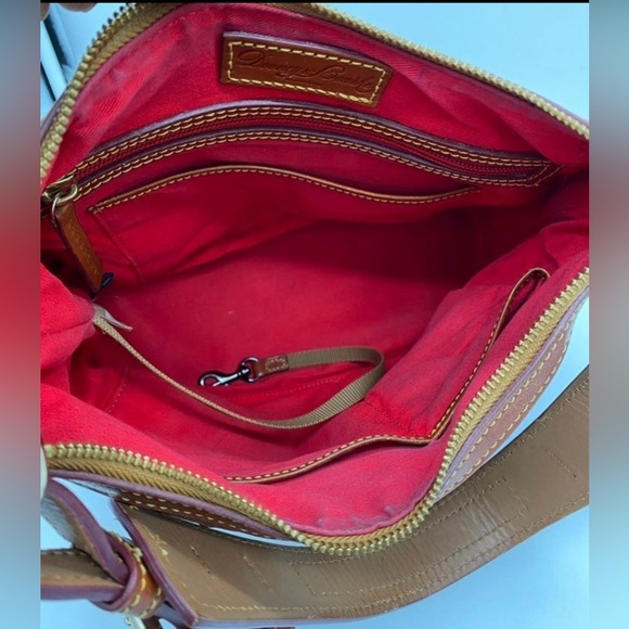 Dooney & Bourke Cognac Ostrich Hobo - Picture 10 of 11